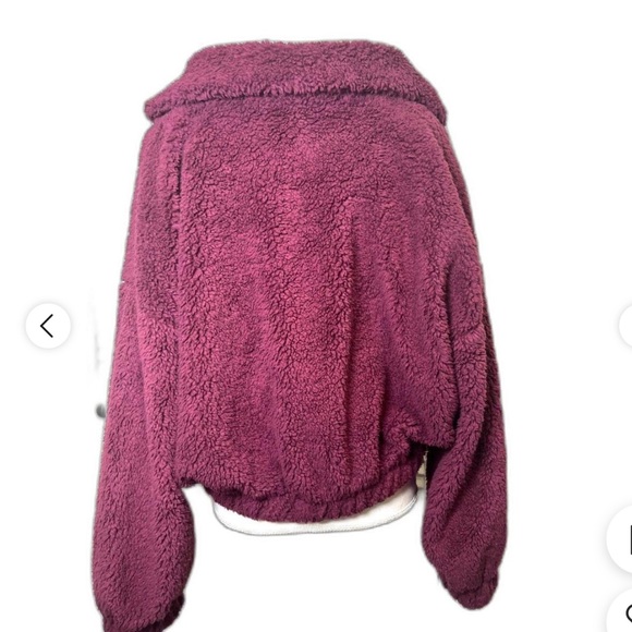 Kimchi Blue Deep Purple Teddy Jacket - Picture 2 of 14